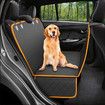 Pets Dog Car Seat Cover for Back Seat Car Seat Protector Dog Hammock for Car - Waterproof Cover for Trucks, Sedans & SUVs( Orange-137*147cm)