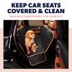 Pets Dog Car Seat Cover for Back Seat Car Seat Protector Dog Hammock for Car - Waterproof Cover for Trucks, Sedans & SUVs( Orange-137*147cm)