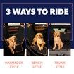 Pets Dog Car Seat Cover for Back Seat Car Seat Protector Dog Hammock for Car - Waterproof Cover for Trucks, Sedans & SUVs( Orange-137*147cm)