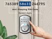Smart Fingerprint Keyless Entry Door Lock with Keypad Smart Deadbolt Lock for Front Door with Door Lock Easy Installation (Color Silver)