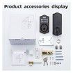 Smart Fingerprint Keyless Entry Door Lock with Keypad Smart Deadbolt Lock for Front Door with Door Lock Easy Installation (Color Silver)