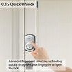 Smart Fingerprint Keyless Entry Door Lock with Keypad Smart Deadbolt Lock for Front Door with Door Lock Easy Installation (Color Silver)