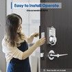 Smart Fingerprint Keyless Entry Door Lock with Keypad Smart Deadbolt Lock for Front Door with Door Lock Easy Installation (Color Silver)