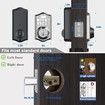 Smart Fingerprint Keyless Entry Door Lock with Keypad Smart Deadbolt Lock for Front Door with Door Lock Easy Installation (Color Silver)