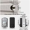 Smart Fingerprint Keyless Entry Door Lock with Keypad Smart Deadbolt Lock for Front Door with Door Lock Easy Installation (Color Silver)