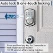 Smart Fingerprint Keyless Entry Door Lock with Keypad Smart Deadbolt Lock for Front Door with Door Lock Easy Installation (Color Silver)