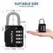 2PACK Combination Lock, 4 Digit Padlock for School Gym Sports Locker, Fence, Toolbox, Case, Hasp Cabinet Storage 32mmSHACKLE Black
