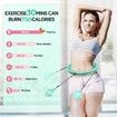 (Green)32 Detachable Knots-2 in 1 Abdomen Fitness Massage Non Fall Smart Hooola Hoop with Auto Spinning Ball,Weighted Exercise Hoop Plus Size