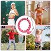 (Pink)32 Detachable Knots-2 in 1 Abdomen Fitness Massage Non Fall Smart Hooola Hoop with Auto Spinning Ball,Weighted Exercise Hoop Plus Size