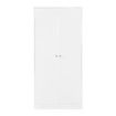 White Storage Wardrobe Cupboard 2 Door Clothes Garment Corner Tall Cabinet Organiser Bedroom Furniture Armoires Freestanding Shelves Closet Unit
