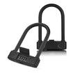 Bicycle Lock U Lock Heavy Duty 4 Digit Combination Password Waterproof Shackle Keyless Bike Security Home School Travel Anti Theft