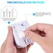 8Pcs Led Wall Light Bulb with Pull Chain Portable LED Bulb Night Light Battery Operated Self Adhesive Wall Mount Light Good for Outdoor Cabinet Bedroom