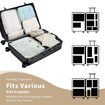 Set of 7 Luggage Cubes for Travel, Travel Luggage Organizer Bags, Suitcase Organizer Bags with Different Travel Accessories Bags for Men and Women,Beige