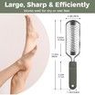 Foot File Foot Scrubber Pedicure,Callus Remover for Feet Professional Grater Rasp Foot Scraper Corns Callous Removers Cracked Dead Skin Remover for Dry and Wet Feet (Grey)