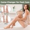 Foot File Foot Scrubber Pedicure,Callus Remover for Feet Professional Grater Rasp Foot Scraper Corns Callous Removers Cracked Dead Skin Remover for Dry and Wet Feet (Grey)