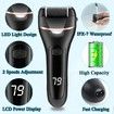 Callus Remover for Feet,13-in-1 Professional Pedicure Tools Foot Care Kit,Foot Scrubber Electric Feet File Pedi for Hard Cracked Dry Dead Skin,3 Rollers,2 Speed,Battery Display (Black)