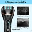 Callus Remover for Feet,13-in-1 Professional Pedicure Tools Foot Care Kit,Foot Scrubber Electric Feet File Pedi for Hard Cracked Dry Dead Skin,3 Rollers,2 Speed,Battery Display (Black)
