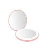 LED Lighted Travel Makeup Mirror, Daylight Compact Portable Large Lighted Folding Mirror 5 Inch Wide ,Rose Gold