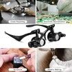 Headband Magnifier with LED Light for Jewelry Watch Electronics Repair Magnifying Glass with 8 Interchangeable Lenses: 2.5X/ 4X/ 6X/ 8X/ 10x/ 15x/ 20x/ 25x