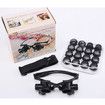 Headband Magnifier with LED Light for Jewelry Watch Electronics Repair Magnifying Glass with 8 Interchangeable Lenses: 2.5X/ 4X/ 6X/ 8X/ 10x/ 15x/ 20x/ 25x