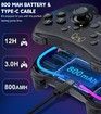 Switch Controller Compatible with Switch/Lite/OLED,Switch Pro Controller With RGB Breathing LED,Supports Multi-Platform & App with Turbo,Wake-up Function