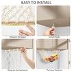 Hanging Fruit Hammock with Hooks, Hanging Fruit Basket Under the Kitchen Cabinet for Storing Fruits Kitchen Decor(Oval)