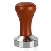 51mm Espresso Tamper-Premium Barista Coffee Tamper Stainless Steel Espresso Tamper Coffee Press Tool Tamper Espresso Handle,90x51mm,Solid wood