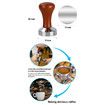 51mm Espresso Tamper-Premium Barista Coffee Tamper Stainless Steel Espresso Tamper Coffee Press Tool Tamper Espresso Handle,90x51mm,Solid wood