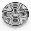 12 Pieces Round Cookie Biscuit Cutter Set,Graduated Circle for Pastry,18/8 Stainless Steel Donut Cutter Ring Molds