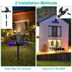 Solar Bug Zapper Light for Outdoor Automatic Operation at Night Perfect for Garden, Backyard, Kitchen, and Camping Effective Mosquito and Fly Trap