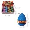 12P Dino Egg Cute Magic Grow in Water Egg Add Water Child Gift Hatching Inflatable Toy(Color Cracks)