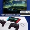 7inch Handheld Game Console Classic Video Games Pad System 5800+ Games Built-in Rechargeable Battery Gaming Consoles 64GB Blue Red
