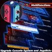 7inch Handheld Game Console Classic Video Games Pad System 5800+ Games Built-in Rechargeable Battery Gaming Consoles 64GB Blue Red
