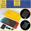 7inch Handheld Game Console Classic Video Games Pad System 5800+ Games Built-in Rechargeable Battery Gaming Consoles 64GB Blue Red