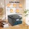Portable CD Player Boombox with Bluetooth,CD Players for Home with Stereo Speakers,Rechargeable Boom Box CD Player with FM Radio,Support CD/MP3,USB/TF Card,Headphone Jack