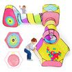 Kids Teepee Play Tent Pop Up 5 In 1 Playhouse Crawl Tunnel Ball Pit Basketball Hoop Indoor Outdoor Playground Activity Centre