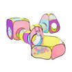 Kids Teepee Play Tent Pop Up 5 In 1 Playhouse Crawl Tunnel Ball Pit Basketball Hoop Indoor Outdoor Playground Activity Centre