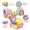 Kids Teepee Play Tent Pop Up 5 In 1 Playhouse Crawl Tunnel Ball Pit Basketball Hoop Indoor Outdoor Playground Activity Centre
