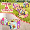 Kids Teepee Play Tent Pop Up 5 In 1 Playhouse Crawl Tunnel Ball Pit Basketball Hoop Indoor Outdoor Playground Activity Centre