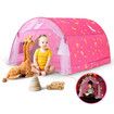 Playhouse Tent Portable Stars Bed Kids Play Game House Cottage DIY Sleeping Canopy Indoor Outdoor Pink