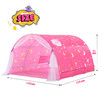 Playhouse Tent Portable Stars Bed Kids Play Game House Cottage DIY Sleeping Canopy Indoor Outdoor Pink