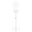 Female Mannequin Wire Dress Form Upper Torso Clothing Model Manikin Dressmaking Dummy Adjustable White