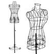 Female Mannequin Wire Dress Form Dummy Clothing Model Manikin Dressmaking Upper Torso Display Adjustable