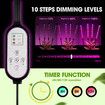 LED Plant Grow Light Full Spectrum Indoor Flower Growing Lamp 4 Heads 80 LEDs Height Adjustable Tripod Stand Auto Timer
