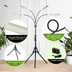 LED Grow Light Indoor Plants Full Spectrum Growing Lamp 420LEDs 200W 4 Heads Auto Timer Adjustable Tripod Stand