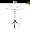 LED Grow Light Indoor Plants Full Spectrum Growing Lamp 420LEDs 200W 4 Heads Auto Timer Adjustable Tripod Stand