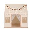 Kids Play Tent Playhouse Childrens Princess Castle Indoor Outdoor with Mat Star Lights Banner 1 Door 3 Windows Toys Boys Girls House Cottage