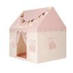 Kids Playhouse Play Tent Childrens Toys Princess Castle Pink Boys Girls Indoor Outdoor Room House with Mat Star Lights Banner 1 Door 3 Windows