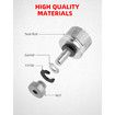 Chrome Stainless Steel Seat Bolt Nut Kit Compatible for Harley Davidson 1996-2024