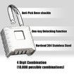 Outdoor Padlock [One Touch Unlock] High Security Weatherproof, Hidden Password Design Suitable for Locker,Silver